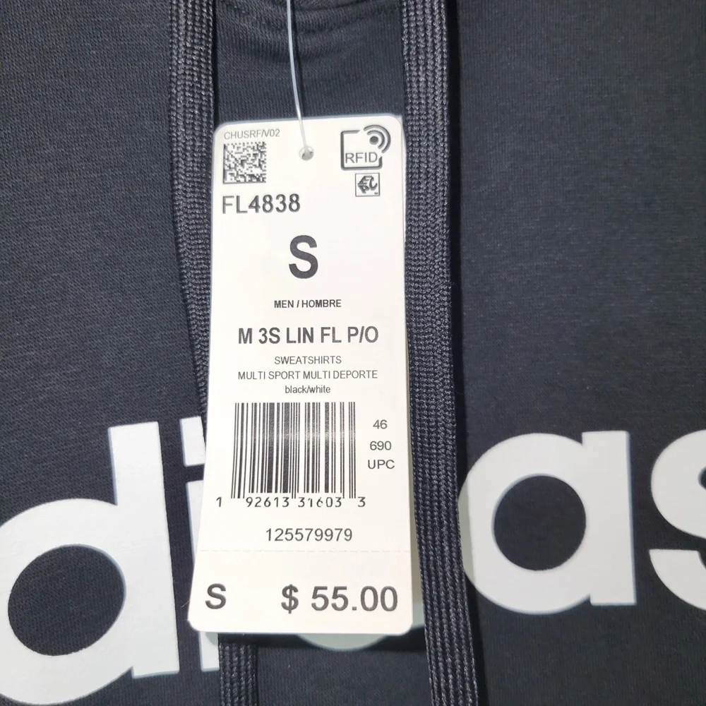 adidas black three